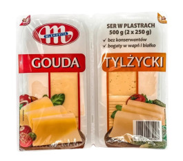 Сир в пластинках Gouda + Tylzycki  500гр  (2*250 ) 