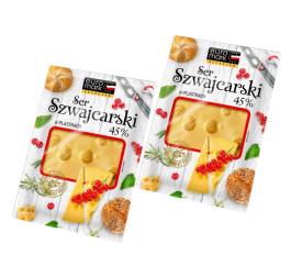  Сир в пластинках "Szwajcarski" 45% 150гр