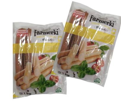 Сосиска індича  "Farmerka" 1кг газ