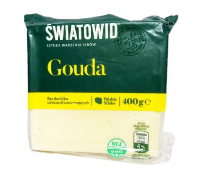 Сир твердий  Swiatowid Gouda 400 гр