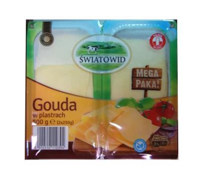 Сир пластинках Gouda  500гр  (2*250 ) 